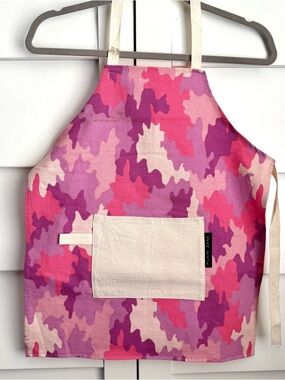 Pink Camo Fabric Kids Cotton Apron